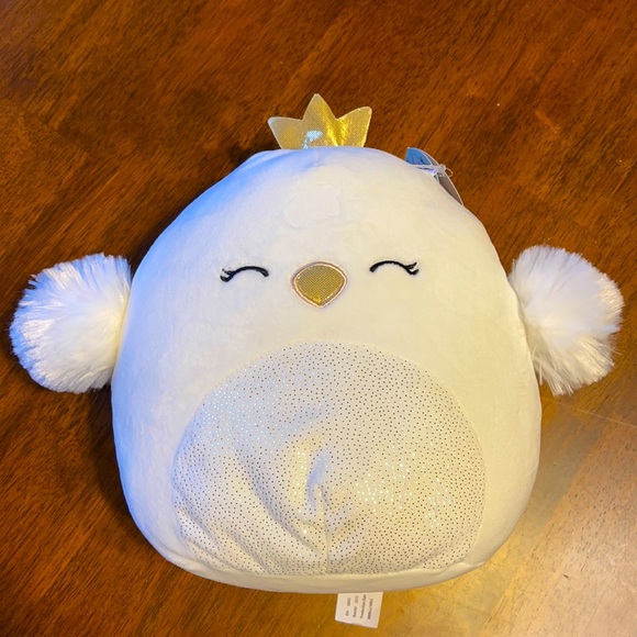 Squishmallows Other - Squishmallow Swan with Tiara Alyssa 8” NWT